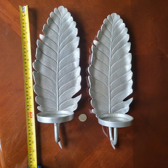 Feather wall sconce set - solid aluminum - Picture 7 of 7